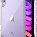 for iPad mini 7 A17 Pro Case, iPad mini 7th/6th Generation Case (2024/2021), Slim and Light, Shock and Drop Protection, Yellowing Resistant, Hard Back, Supports Pencil Pro & Pencil(USB-C), Clear