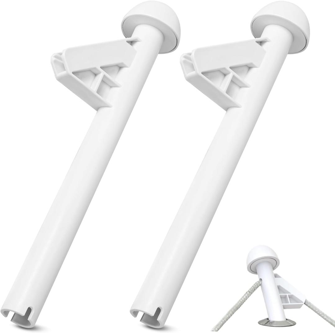 Boat Fender Rod Holder, Boat Bumper Holder, Pole Holder for Boat Fenders, Boats Fender Rope Adjuster, Doubles as Boarding Handle, Hanger and Multi-Function Docking Tool, Diameter of 1.4'' (2 Pack)