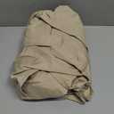 Wrap Around Dust Ruffle Bed Skirt - Beige - for Queen Size Beds with 21 Inch Drop - Easy Fit Elastic Strap - Adjustable Pleated Bedskirt w/Brushed Fabric - Wrinkle Free - for Women, Men, Kids & Teens