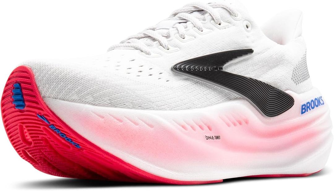 Brooks Womens Glycerin Max Neutral Running & Walking Shoe (10.5, White/Black/Diva Pink)