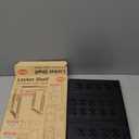 Piffny Locker Organizer Shelf Adjustable Width and Height, Stackable, Ideal Locker Shelf for School, Office, Gym Lockers, or Even Kitchen Cabinets & Under Sink Organization (Black 1 Pack)