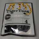 DOK TigerToes Premium Non-Slip Dog Socks for Hardwood Floors - Extra-Thick Grip That Works Even When Twisted - Prevents Licking, Slipping, and Great for Dog Paw Protection - Size Large (Classic Grey)