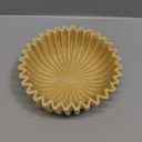 Creative Co-Op Resin Fluted Bowl, Beige