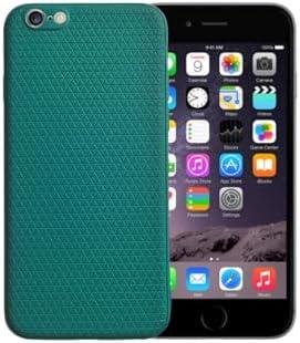 Casecious Compatible with iPhone 6 or 6s Crossline Slide Grids Soft Slim TPU Cell Phone Mobile Basic Back case Cover casing funda para (Green)