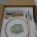 Farielyn-X Matcha Whisk Set, Japanese Tea Set (5pcs) includes Matcha Bowl with Spout (19 oz), Bamboo Whisk, Matcha Scoop, Matcha Whisk Holder (Chasen Holder), Stainless Steel Sifter, Macha Kit