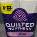 Georgia Pacific QUILTED NORTHERN ULTRA PLUSH TOILET PAPER, 8 MEGA ROLLS (Pack of 1, White)