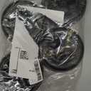 AMORIL RC Paddle Tires, 4PCS Off Road Snow Sand Rubber Tires Hexagon(Side to Side) 12mm Wheels Replacement for 1/10 Truck (Black) for RZ001, Part Number R11152