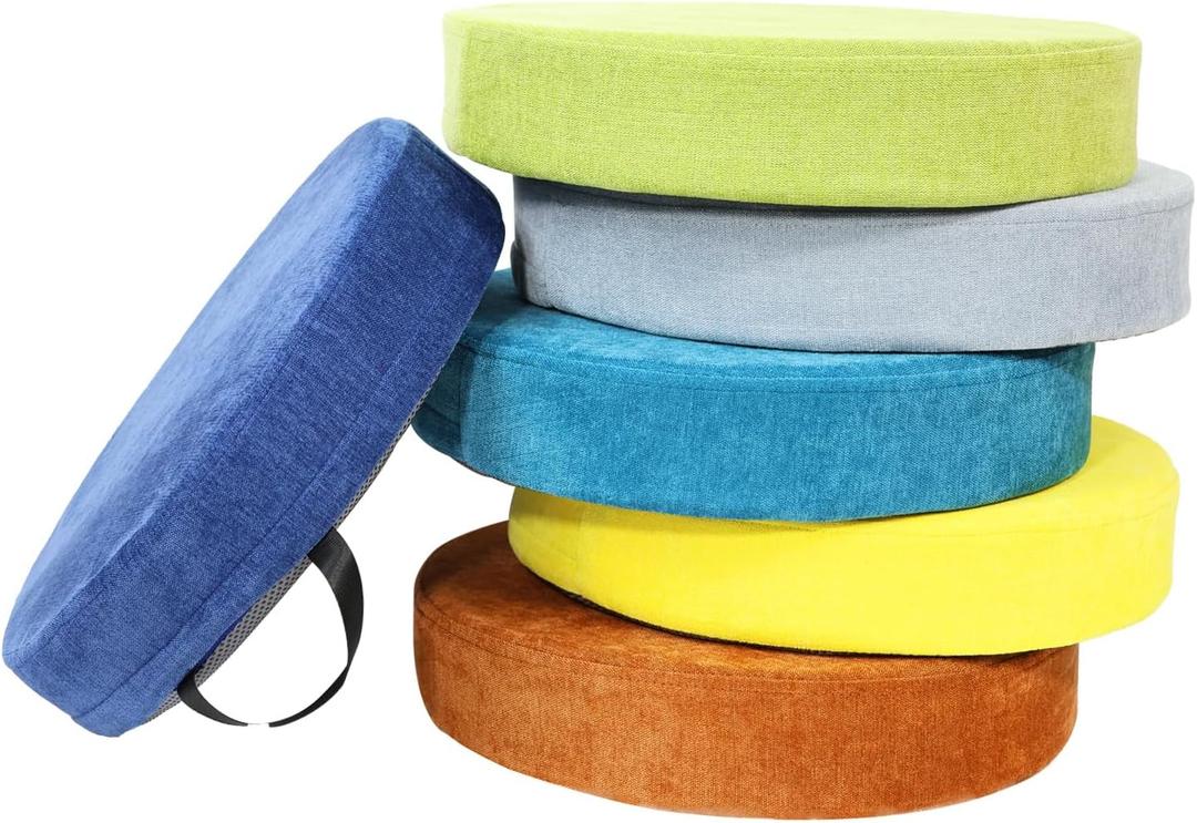 6 Pcs Flexible Floor Cushion for Classroom, Floor Cushions Easy to Clean and Carry,16''x16''x2'' Soft Cushion for Learning Sitting Daycare School Chair Yoga and Meditation (Chenille)
