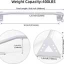 Wall Mounted Pull Up Bar Doorway, Heavy Duty Strength Training Pull-Up & Chin Up Bars for Doorframe, Support Beam or Joist Mount Thick Metal Sturdy Construction Support 500 lbs
