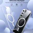 [NO.1 Magnetic] for Samsung Galaxy S22 Plus Case with MagSafe [Anti-Yellowing][Slim Fit][Military Grade Drop Tested]Transparent Slim Case Soft Silicone Bumper for Samsung Galaxy S22+ Case,Clear
