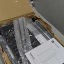 Nightstand 5 Drawer Dresser with Charging Station, Side Table with Fabric Drawers, End Table with Open Shelf, Bedside Table with USB Ports and Outlets, Tall Dresser for Bedroom, Hallway, Black