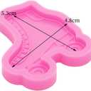 Shiny Glossy Skate Shoes Shape Keychain Resin Molds DIY Epoxy Resin Silicone Molds Custom Keychain Molds Polymer Clay Moulds Backpack Luggage Pendant Epoxy Crafting Mold
