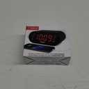 Timex Alarm Clock for Bedroom with FM Radio and 10 Station Presets, Clock Radio with Dual Alarms, Large Display, Sleep Timer, and Snooze  Black (T232B)