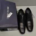 Bruno Marc Men's Plain-Toe Lace Up Dress Oxfords, Black US 9