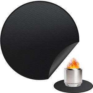 36" Fire Pit Mat for Solo Stove Bonfire, Round Fireproof Under Grill Mats for Outdoor Grill, Portable Camping Stove Mat for Solo Stove Accessories