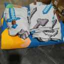 Jay Franco Minecraft Isometric 5 Piece Full Bed Set - Includes Comforter & Sheet Set - Bedding Features Creeper - Super Soft Fade Resistant Polyester - (Official Minecraft Product)