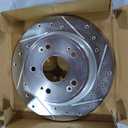 R1 Concepts Front and Rear Brake Kit For 2013-2017 Honda Accord| Drilled Slotted Brake Rotors| Ceramic Brake Pads and Rotors Kit|Hardware included