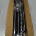 Black Tension Shower Curtain Rod 1.1" Diameter Heavy Duty Stainless Steel Adjustable Spring Tension Rods 30 to 88 inch No Drill Shower for Bathroom Windows Outdoor No Slip No Rust
