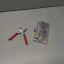 Snap Button Kit 100set, 9.5mm Snap Fasteners Kit with Pliers, Metal Snaps Kit with Tool, Five Claw Buckle Tool