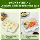 Rolled Ice Cream Maker Kit for Home, DIY Ice Cream Roll Pan with Scrapers, No Machine Required, Fun Ice Cream Maker for Kids, Family, Parties and Summer Desserts (Pink, M-8.85x6.88 inch)