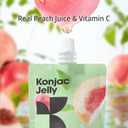Hethstia Konjac Jelly  Peach Flavor Drinkable Snack, 10-Pack Squeeze Pouches | 4 Calories, 0 Sugar, Vitamin C | Keto, Vegan, Gluten-Free, Healthy Low-Calorie Snack & Gift