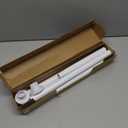 Ausemku Shower Curtain Rod 32-80 Inch Adjustable - 1 Inch Diameter Heavy Duty No drill Spring Tension Shower Rod, Non-Slip Rustproof Telescopic Rod for Bathroom, White