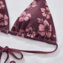 SUUKSESS Women Halter String Two Piece Bikini Sets Reversible Thong Swimsuit (M)