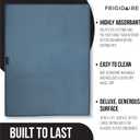 Frigidaire Grant Polyester Dish Drying Mat,Kitchen Counter, Machine Washable,Polyurethane Interior, 18in W x 24in L-Denim