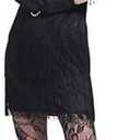 Leadtex Women's 1920s Fringed Flapper Costume with Feather Headband,Beaded Necklace (Black, L)