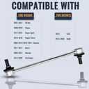 Front Stabilizer Link Front Compatible With 2007-2021 Nissan Altima Rogue/Sport/Select Maxima Quest Murano Pathfinder Infiniti Jx35 Qx60 K750094 K750095 (K750094)