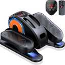 Under Desk Elliptical Machine, Ellipse Leg Exerciser for Seniors Fully Assembled, Quiet & Portable Electric Seated Pedal Exerciser with Remote Control & 12 Adjustable Speeds (Small)
