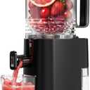Cold Press Juicer, 5.5inch Wide Feed Chute Juicer Extractor Machine, Slow Masticating Juicer for Whole Vegetables & Fruits, Black