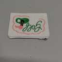Pearl Beaded Coin Purse Handmade with Colorful Designs Savings Bag Small Zipper Pouch for Cash Card & Makeup (Golf)