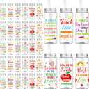 Ziliny 36 Pcs Teacher Appreciation Gift Teacher Cups Bulk 14.2oz Thank You Cups with Lid and Straw Inspirational Cold Drinking Cup for Coworker Stuff