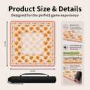 Orange Fall Pumpkin American Mahjong Mat 31.5 X 31.5 Inch