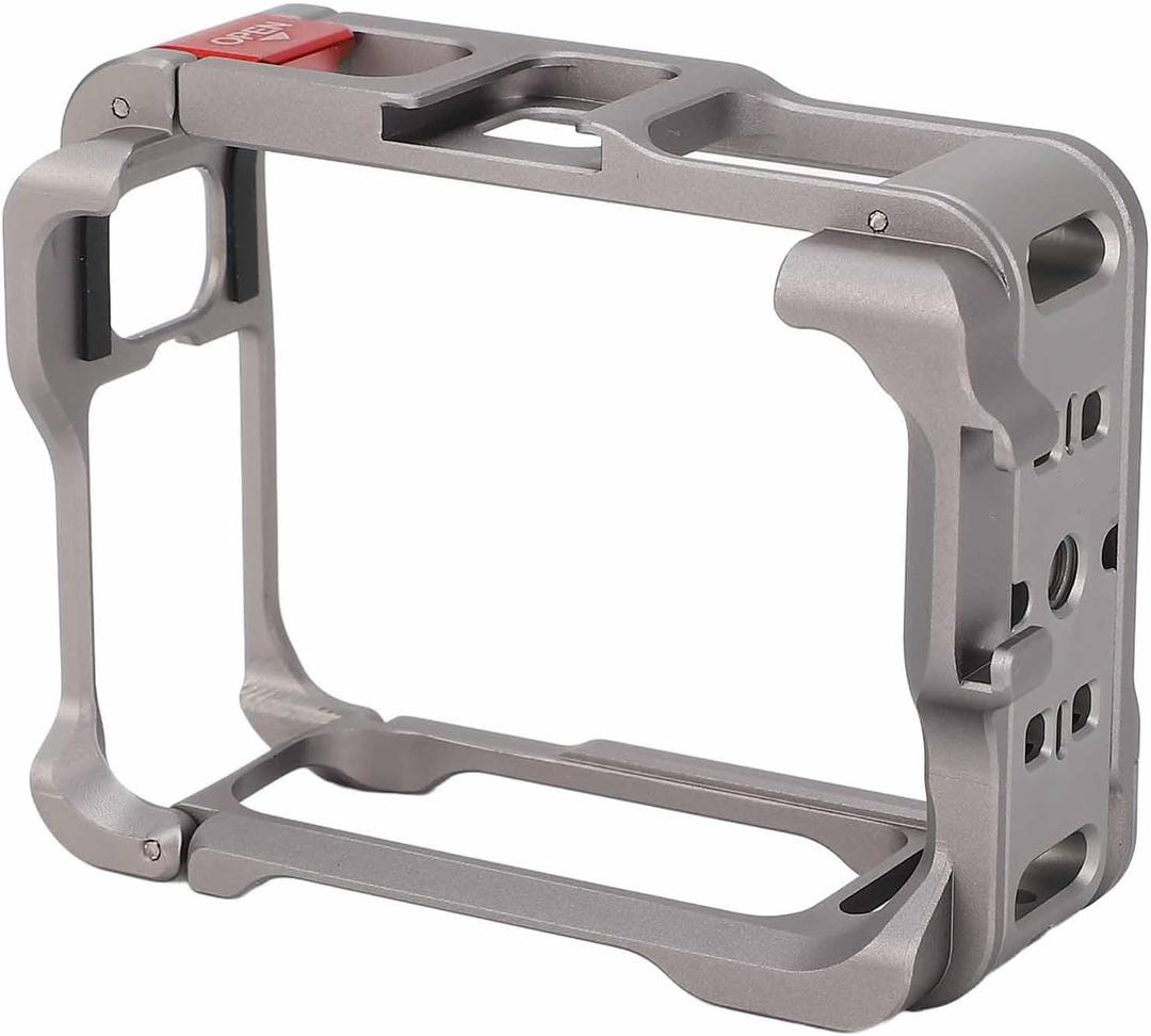GOWENIC Cage for Ace Pro 2, Metal Protective Housing Action Camera Mounting Frame with Cold Shoe for Video Light Microphone