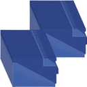 60 PCS Center Tab Poly Out Guides Center Position Tab Vinyl Outguides Plastic File Folders Two Pockets Letter Size Project Folders Clear Front Documents Holder for Home School Office Medical Supplies