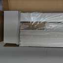 Grandekor Faux Wood Blinds Cordless,2" Horizontal Blinds with Iron Valance PVC Room Darkening Blinds & Shades for Windows,27" W x 36" H,White