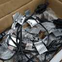 EDISHINE Low Voltage Landscape Lighting, 12V 3W 3000K Warm White, Electric Outdoor Bollard Lights with Connectors, Waterproof LED Pathway Driveway Walkway Lights Wired for Yard Garden