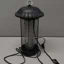 Buzbug LED Bug Zapper Indoor Outdoor, 10 Years Lifespan, 6.5ft Power Cord, IPX4 Waterproof, High-Voltage, Mosquito Zapper, Fly Trap Mosquito Trap, Fly Killer Fly Zapper -MO008C (New Black)