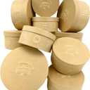 Expo International Value Pack of 12 Round Embossed Santa-2 pc. Set Craft Box, Natural