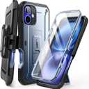 SUPCASE for iPhone 16 Case with Screen Protector (Unicorn Beetle Pro), [Built-in Stand & Belt-Clip] [Military-Grade Protection] Full Body Heavy Duty Phone Case for iPhone 16 6.1'' 2024, Tilt