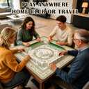 Sage Wildflower Mahjong Mat for Table with Rules
31.5x31.5 Inch; waterproof surface, non-slip backing, built-in instructions for smooth botanical American mah jongg play