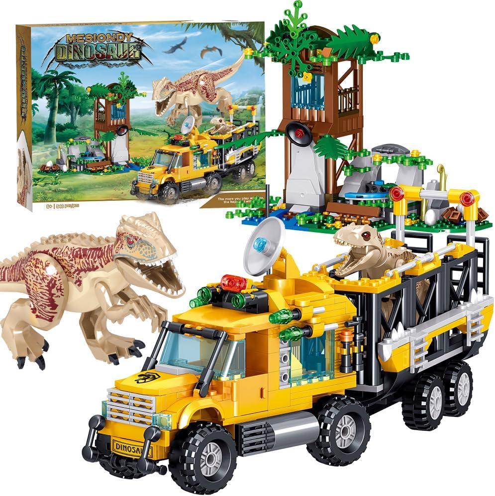 546 Pcs Dinosaurs Building Blocks Set, Dinosaur Toys for Age 6+Years,Dinosaur Park World, Construction Dino Birthday Gifts for Boys