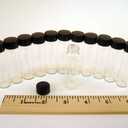 2 Dram Clear Glass Vial w/Black Screw Cap (144)