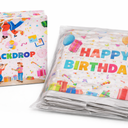 Party Backdrop Banner – Birthday Theme, Ideal for balloon arrangements, photo areas, or party decorations