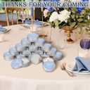 MTLEE 50 Pcs Blue Floral Wedding Thank You Candles Gifts for Guests, Bridal Shower Baby Shower Favors, 1 oz Mini Lavender Scented Soy Wax Candles Tin Bulk for Birthday Aromatherapy Party Favors