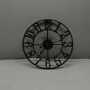 1st owned Wall Clock 16 Inch Round Large Indoor Wall Clocks Battery Operated Silent Non Ticking, Farmhouse Vintage Decorative Analog Metal Clock for Living Room, Kitchen, Bedroom Decor
