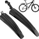Cooryda Bicycle Fender Set, Adjustable Fender Set, Front and Rear Fenders, Quick Release Attachment, Widened and Thickened for Mountain Bike, City Bike 20-26 Inch Wheel Protection Fenders