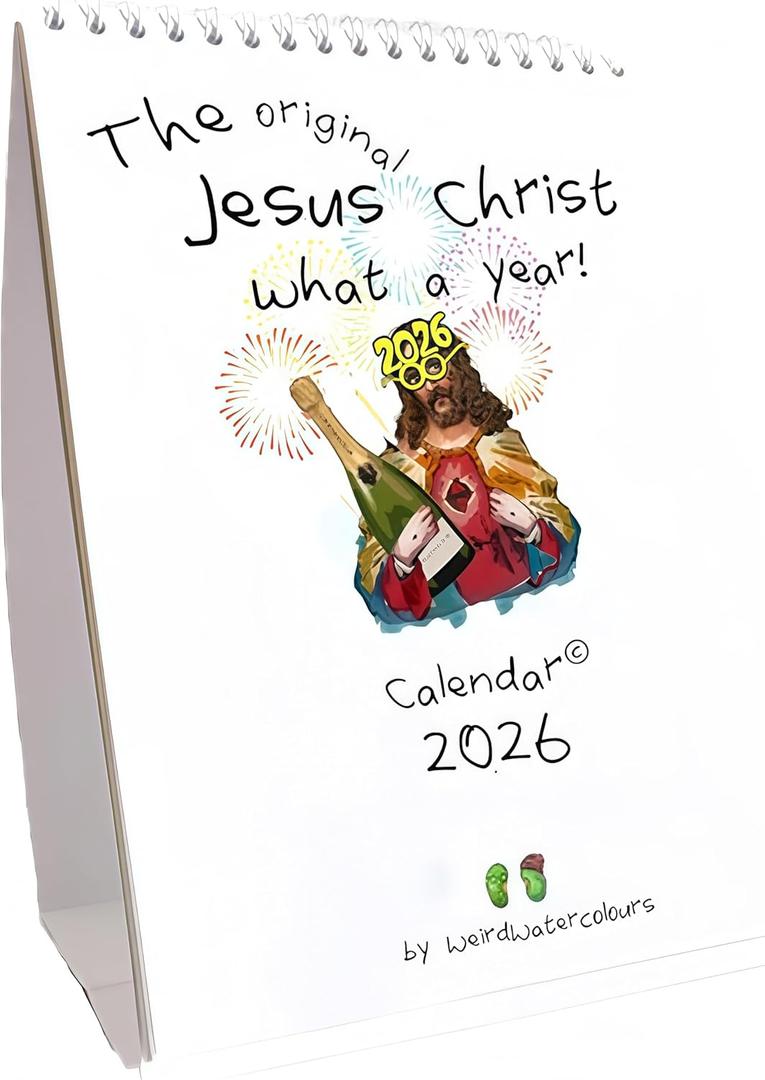 Christian Calendar 2026  Inspirational & Colorful Desk Calendar, Motivational Bible Verses, Durable Thick Paper, Perfect for Home, Office & Classroom, Ideal Christian Gift for Teachers and Families